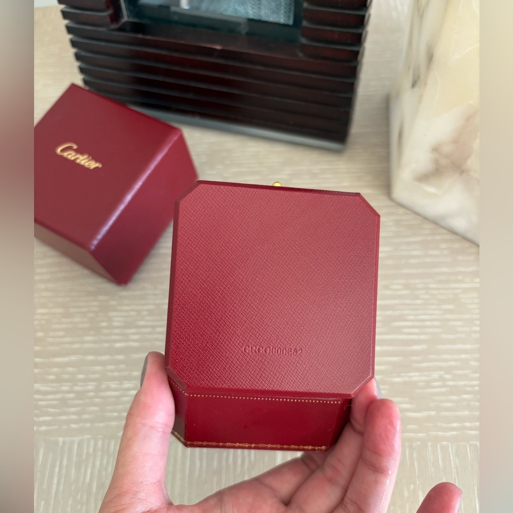 Cartier Signature Love Ring Box Red Case - Picture 7 of 8